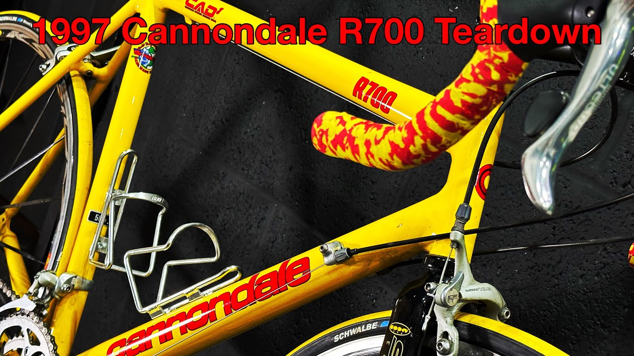 1997 Cannondale R700 Teardown - YouTube