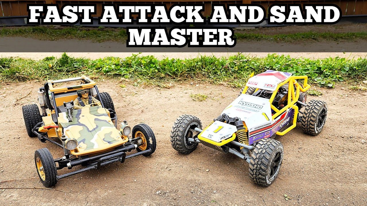 Kyosho Sand Master 2.0 & Tamiya Fast Attack track comparison - YouTube