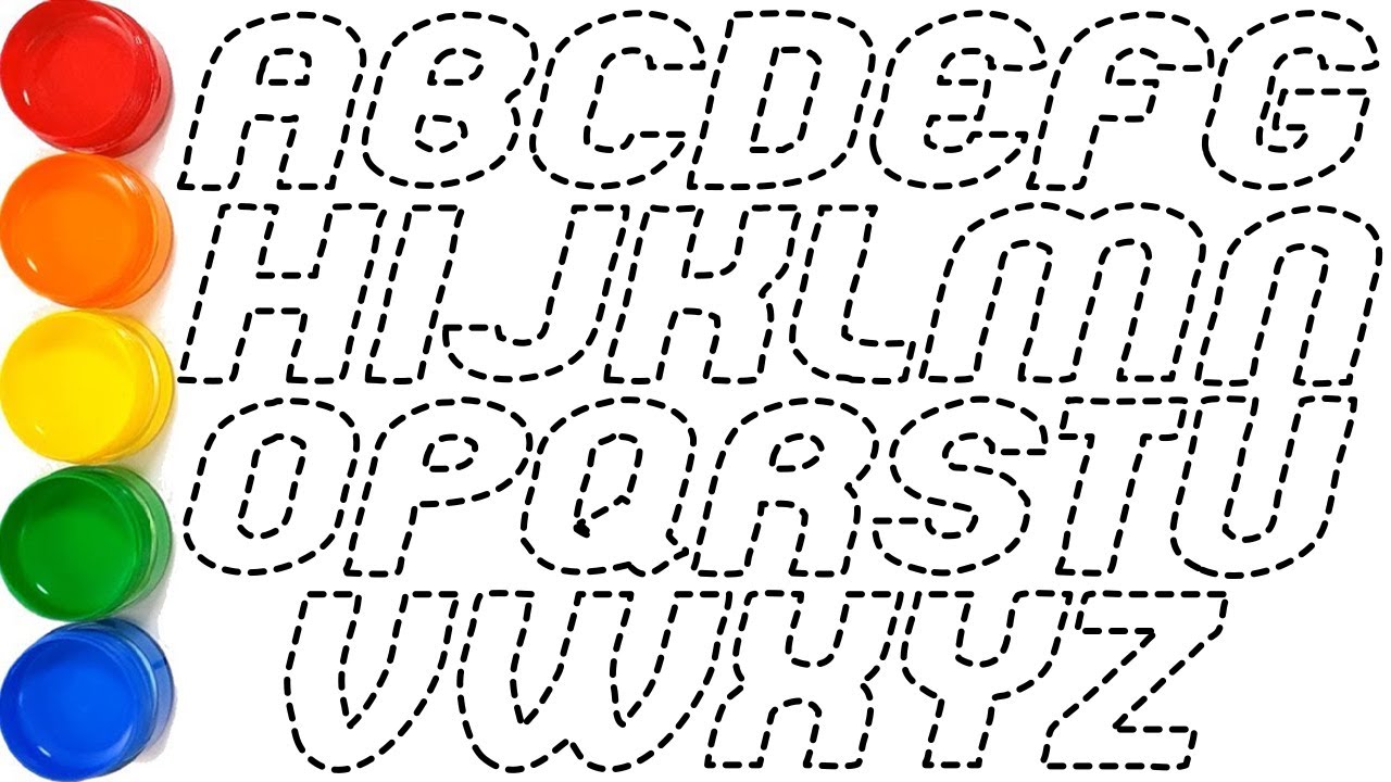 ABCDEFGHIJKLMNOPQRSTUVWXYZ, Easy Step by Step Draw and Paint