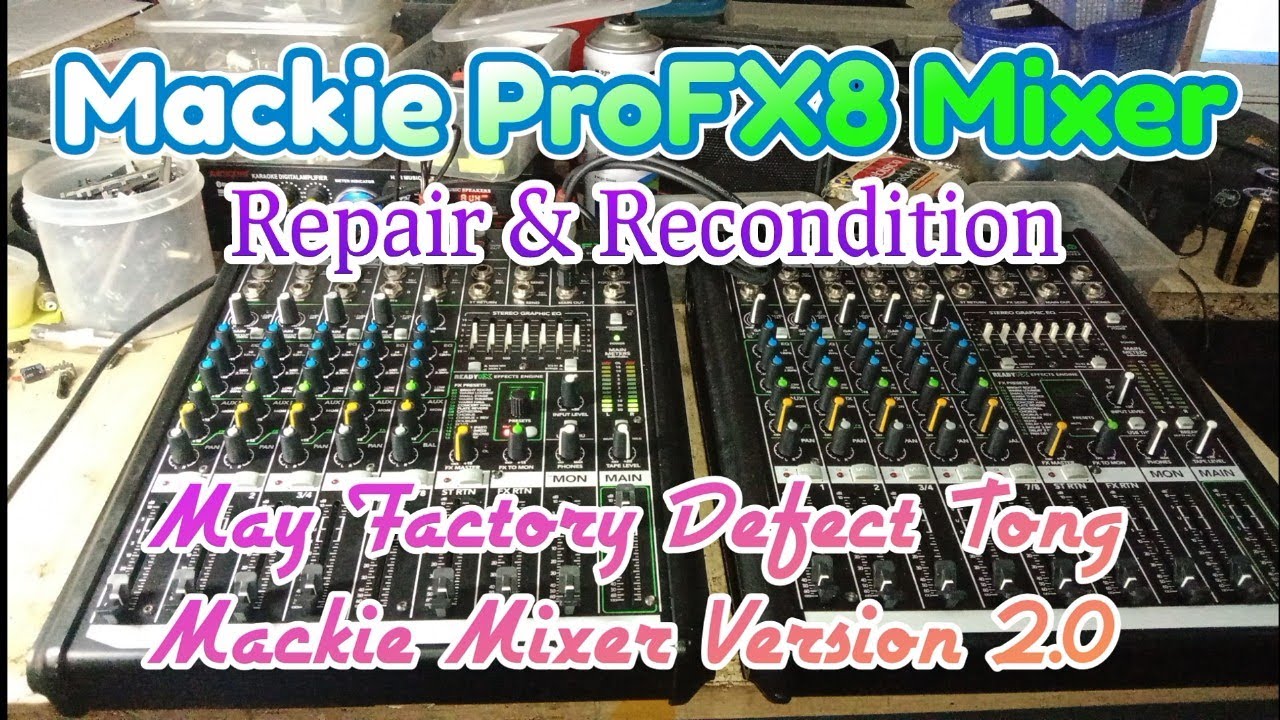 Restore Mackie ProFX8 V2 Mixer Repair & Recondition #share #repair
