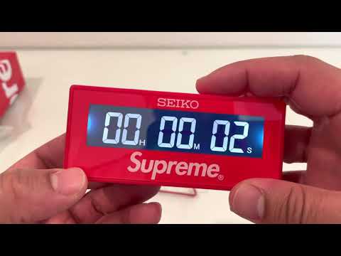 Seiko Marathon Clock - Supreme SS21 - YouTube