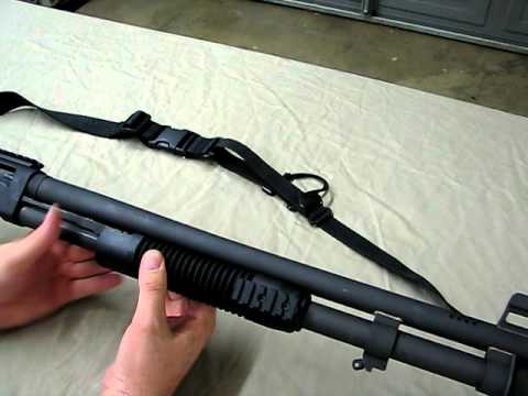 Mossberg 500 /590 flashlight mount - YouTube