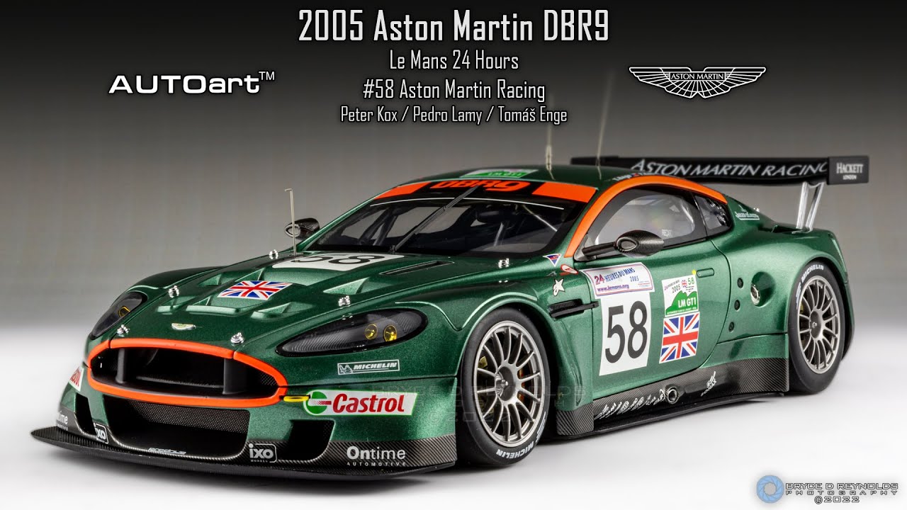 1:18 AUTOart 2005 Aston Martin DBR9 #58 Le Mans Showcase - YouTube