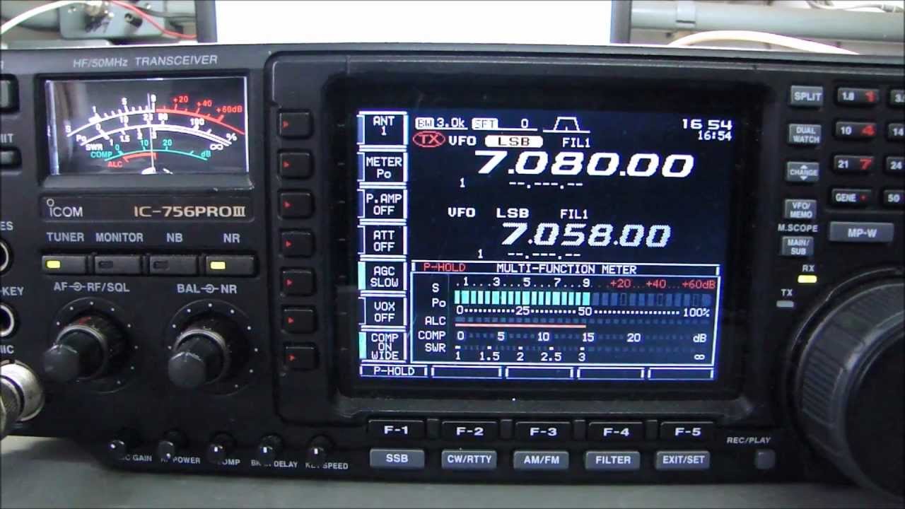 ICOM IC-756PROIII - ÁUDIO TX DISTORCIDO - PARTE 2 - YouTube