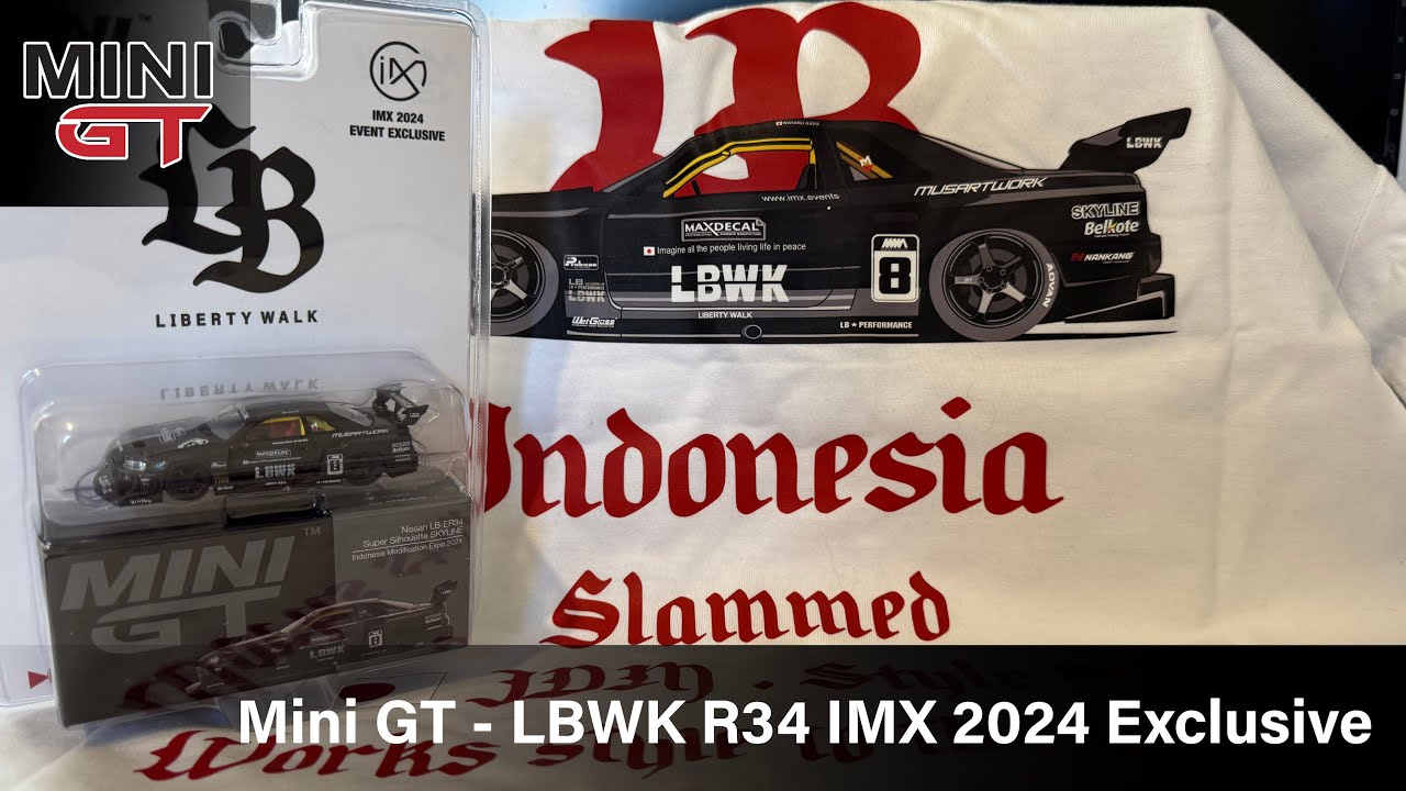Mini GT - LBWK LB-ER34 (R34) Full Carbon - IMX 2024 (Indonesia