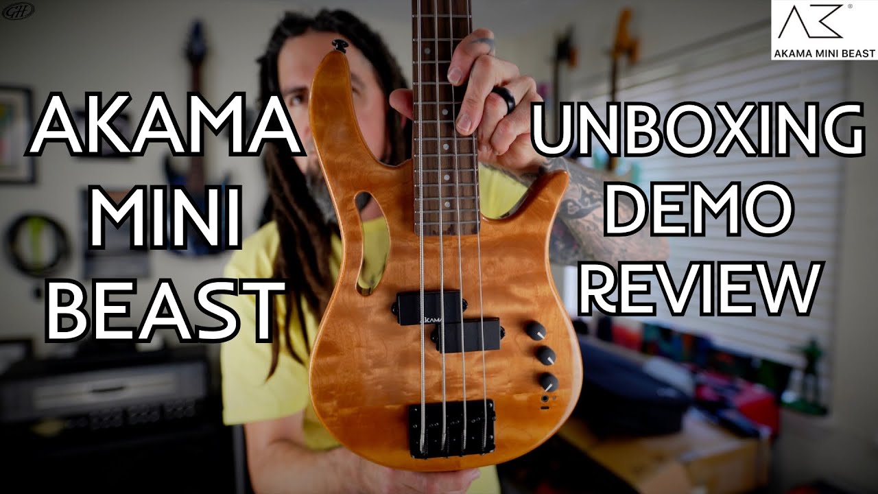 AKAMA Mini Beast - Unboxing / Review / Demo / - Mini Travel Bass