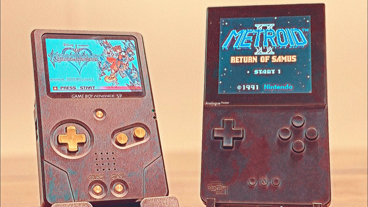 Boxy Pixel GBA SP Unhinged & Analogue Pocket - YouTube