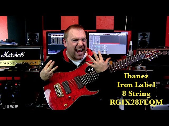 Ibanez RGIX28FEQM 8 String Iron Label - YouTube