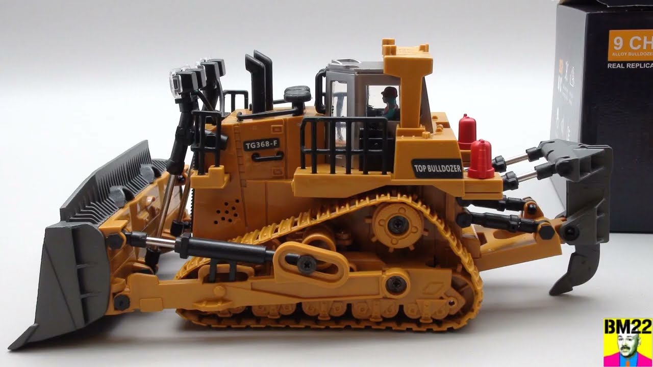 RC Bulldozer: 9 Channel Remote Control Toy - YouTube