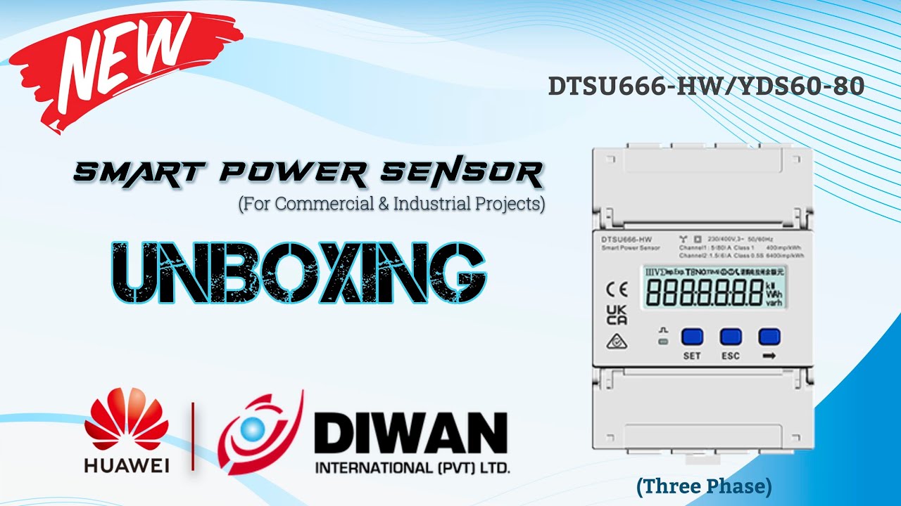 New Smart Power Sensor (3 Phase) DTSU666‐HW/YDS60‐80 Support