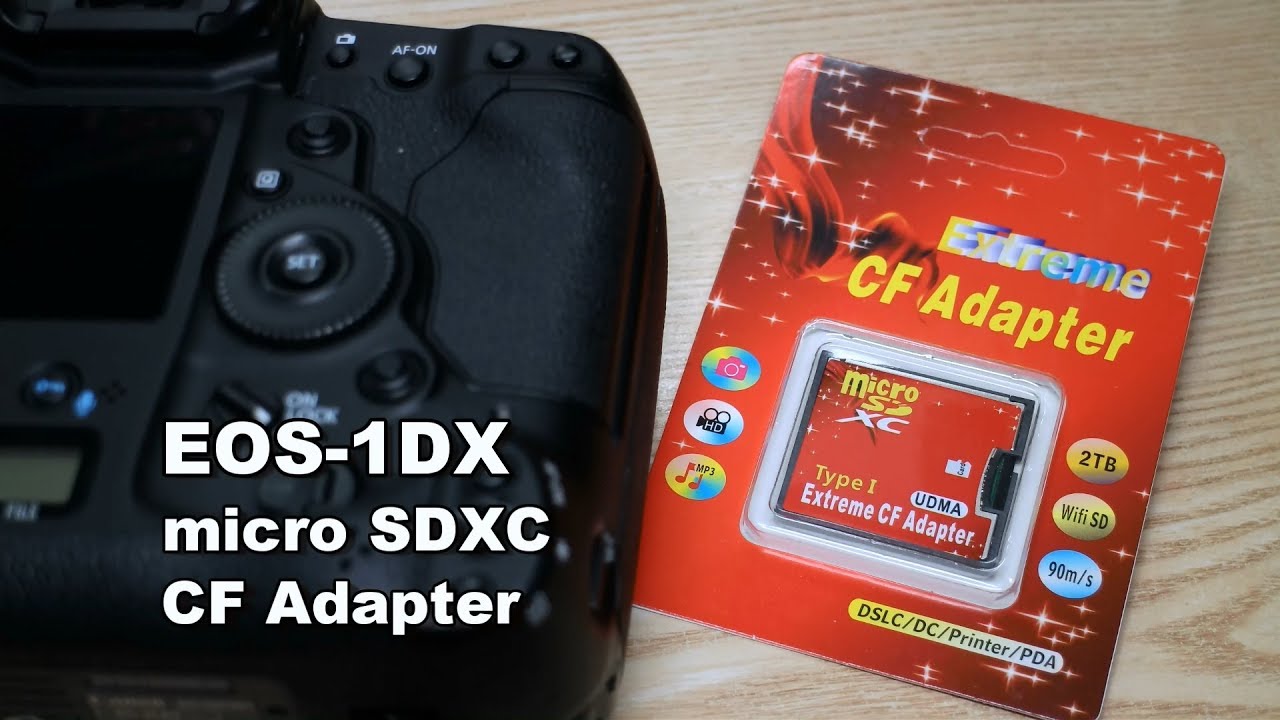 一眼レフカメラCanon EOS-1DXにmicroSDを「CFアダプター」で使ってみる