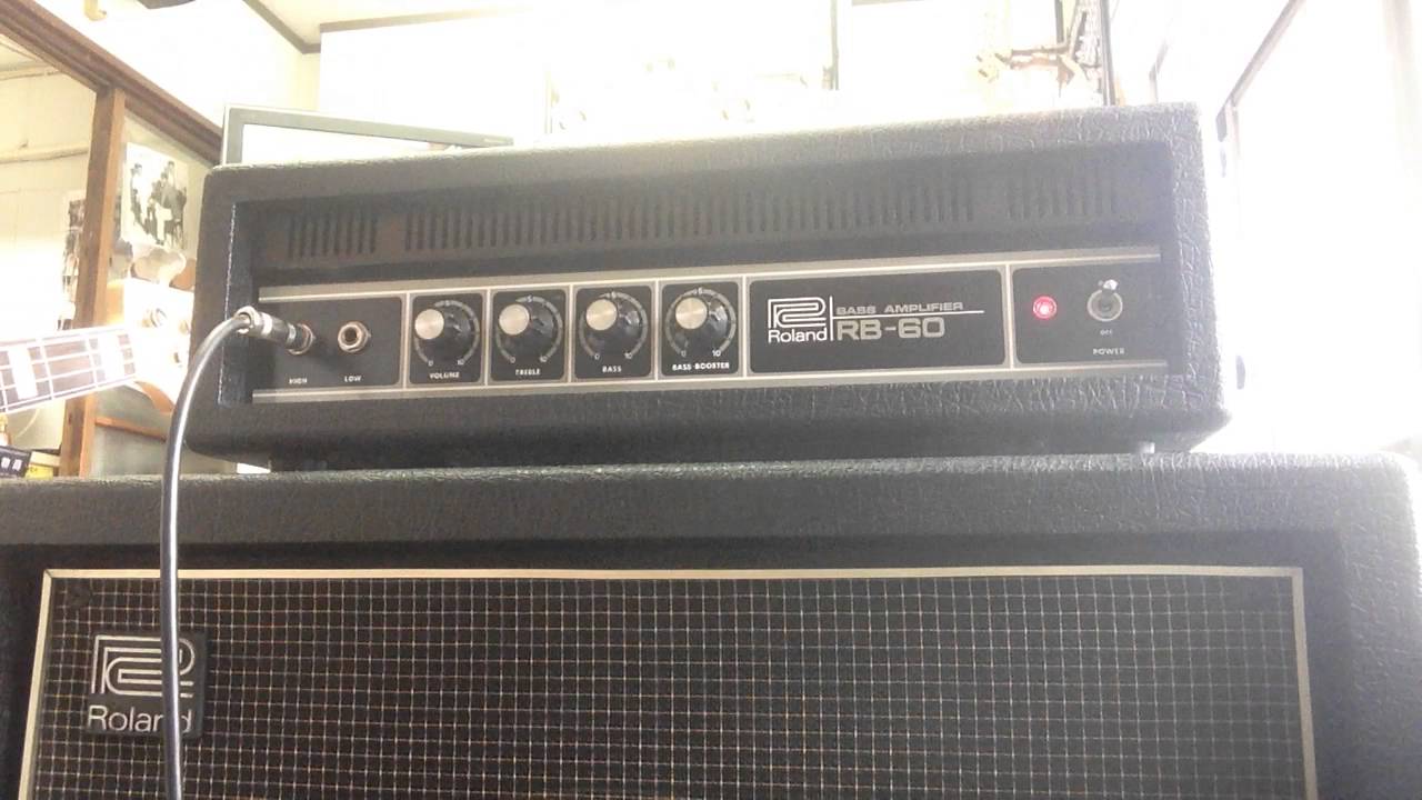 Roland RB-60 Head+Cabinet =中古楽器店dee-custom= - YouTube