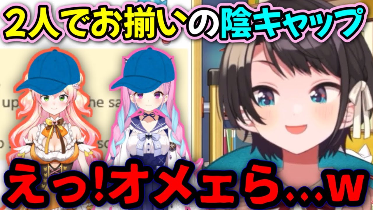 湊あくあと桃鈴ねねがいつのまにか仲良くなってる事に驚くスバル【大空