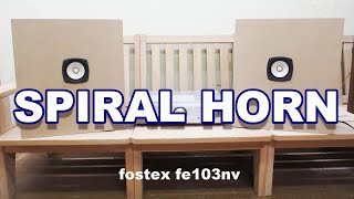 スパイラルバックロードホーンD-103の作製 fostexFE103NVを使用 - YouTube
