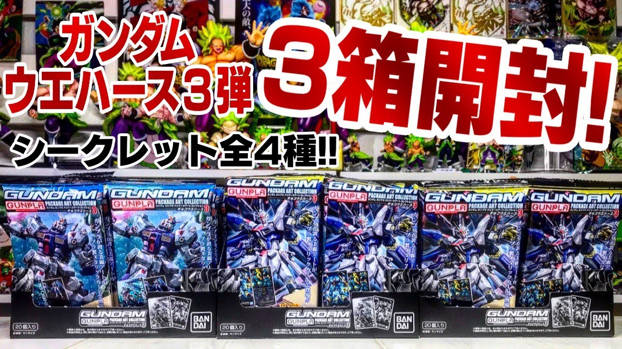 3箱開封！シークレットは全4種！ガンダム ガンプラ パッケージアート