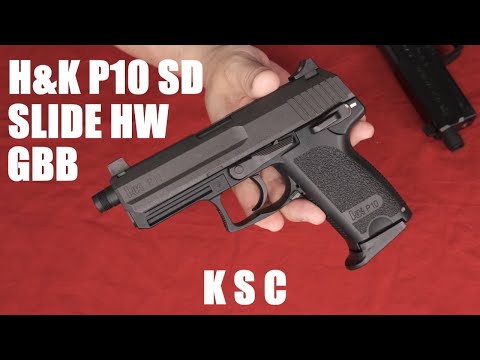H&K P10 SD System7 ガスブローバック スライドHW：KSC - YouTube