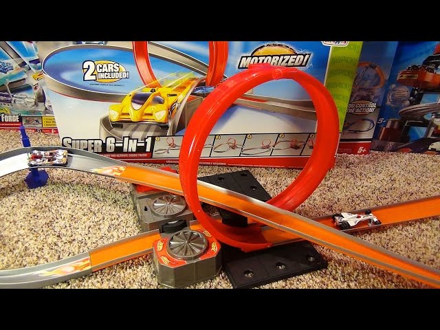 Hot Wheels Super 6-in-1 Track Set - Unboxing and Demonstration