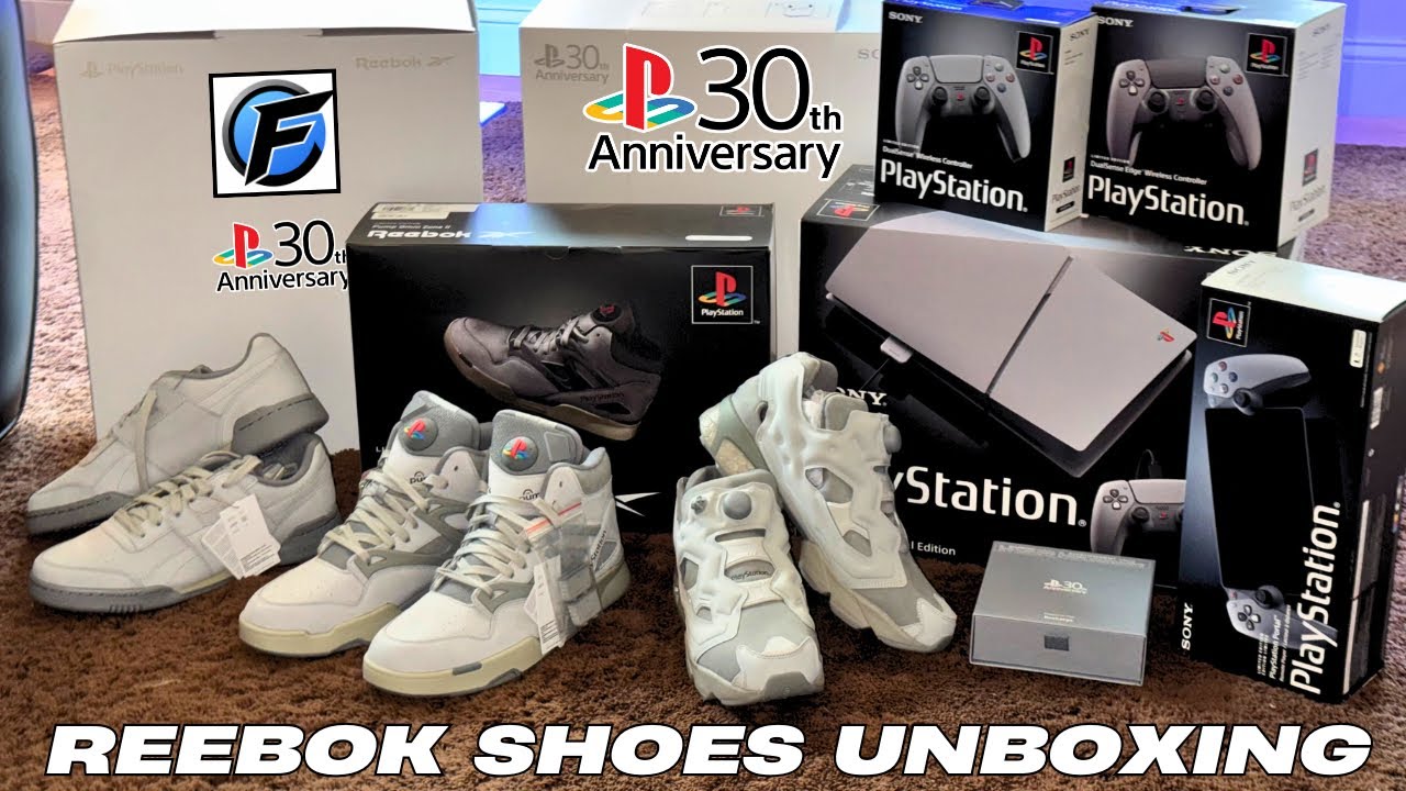 UNBOXING Playstation × Reebok Stacking Shoe Box Collection (PS