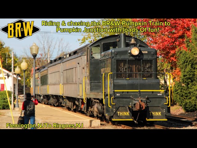 BR&W 9206 SW-1) Black River & Western Pumpkin Train In Flemington