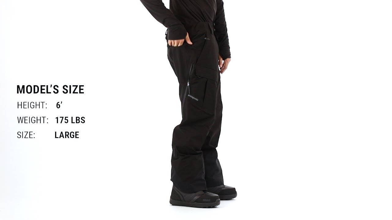 Patagonia Powder Bowl Snowboard Pants Fit Review - Tactics - YouTube