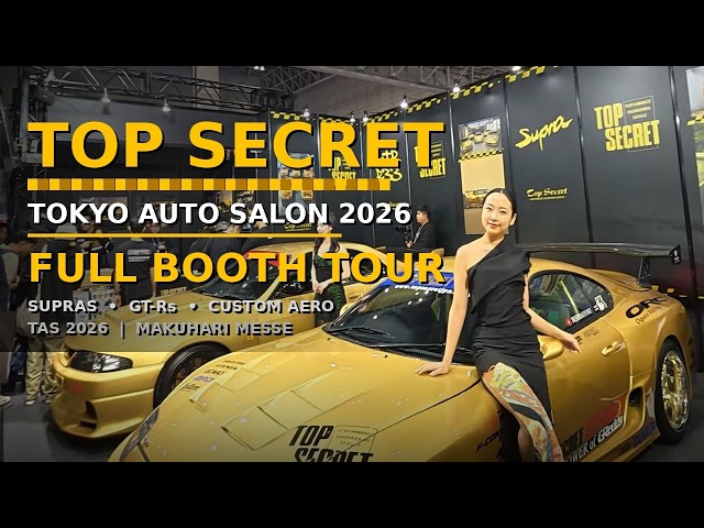 Top Secret Tokyo Auto Salon 2026 | Smokey Nagata Full Booth Tour