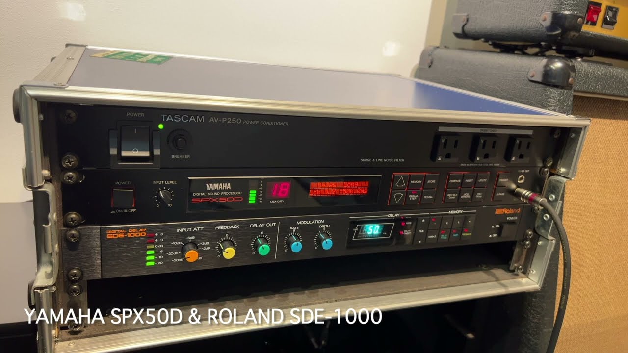 33年ぶり！ YAMAHA SPX50D と Roland SDE-1000 に電源投入してみた