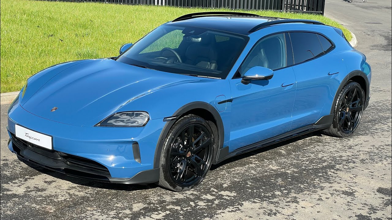 Taycan 4S Cross Turismo | Neptune Blue | WP0ZZZY19SSA68693 - YouTube