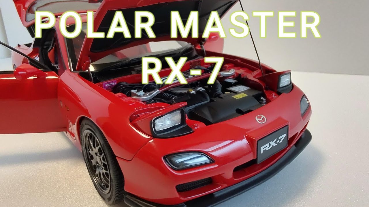 Polar Master 1/18 Mazda RX7 SpiritR - YouTube