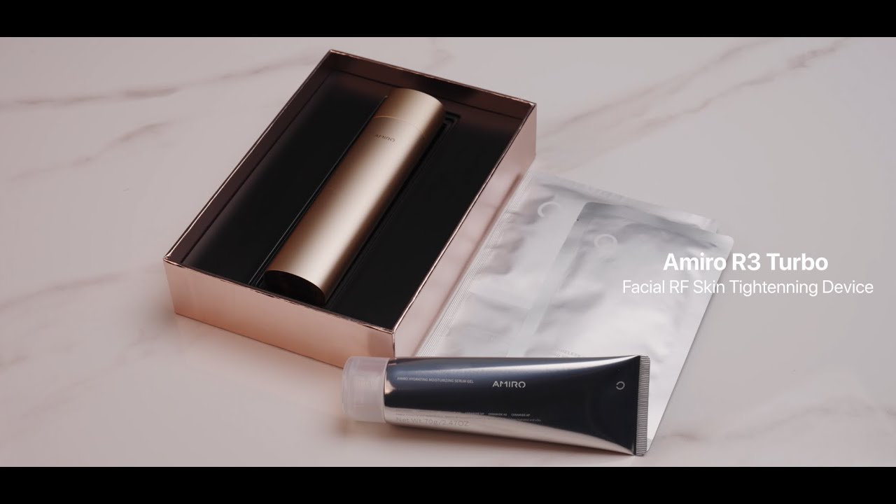 AMIRO R3 Turbo Facial RF Skin Tightening Device - Gold | Mobileciti