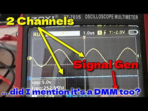 The All New Zoyi 703S: 2 Channel Scope - DMM - Signal Generator