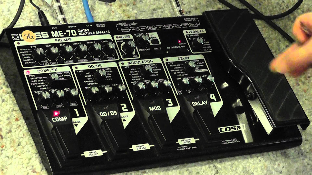 Boss ME 70 Electric Guitar Demo - YouTube