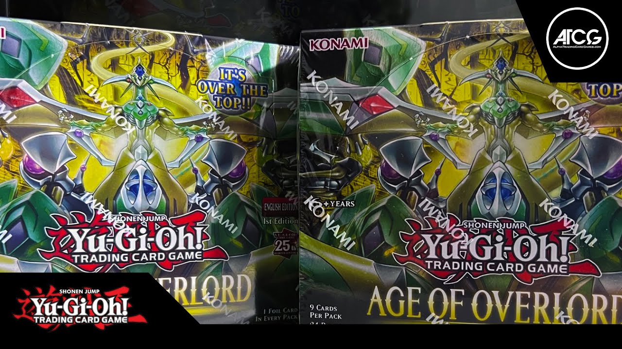 Yugioh AGE OF OVERLORD Booster Box Opening | Insane Set! AMAZING