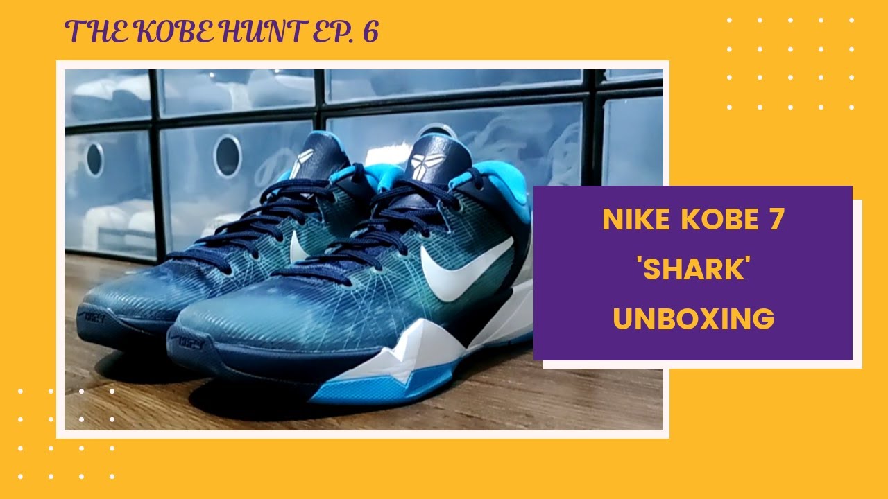 The Best Looking Kobe? Nike Kobe 7 'Shark' Unboxing! - YouTube