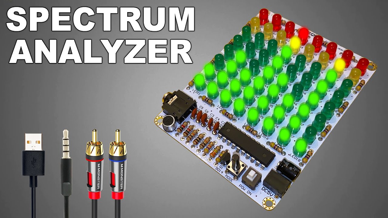 LED Audio Spectrum Analyzer DIY Tutorial - YouTube