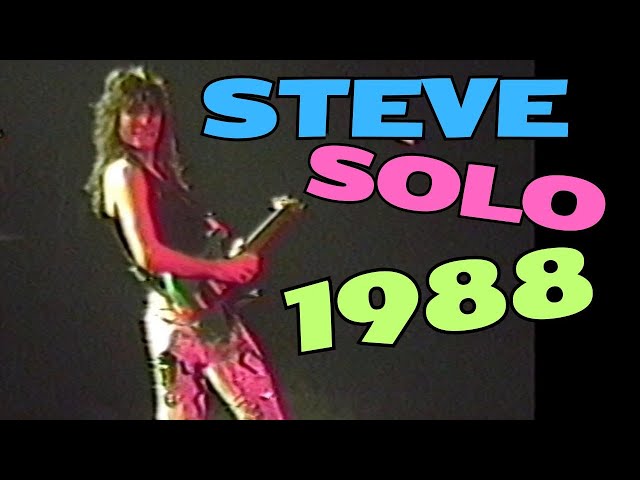Steve Vai Solo 1988 - David Lee Roth Tour - Jack Butler Days - YouTube