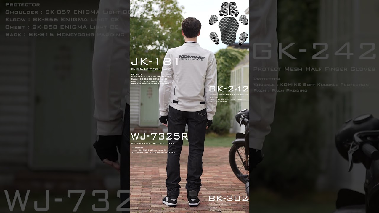 コミネ公式】JK-181 エニグマライト メッシュジャケット | KOMINE