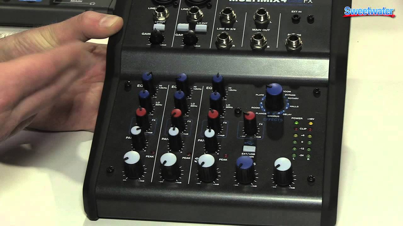 Alesis MultiMix 4 USB FX Mixer Overview - Sweetwater at Winter