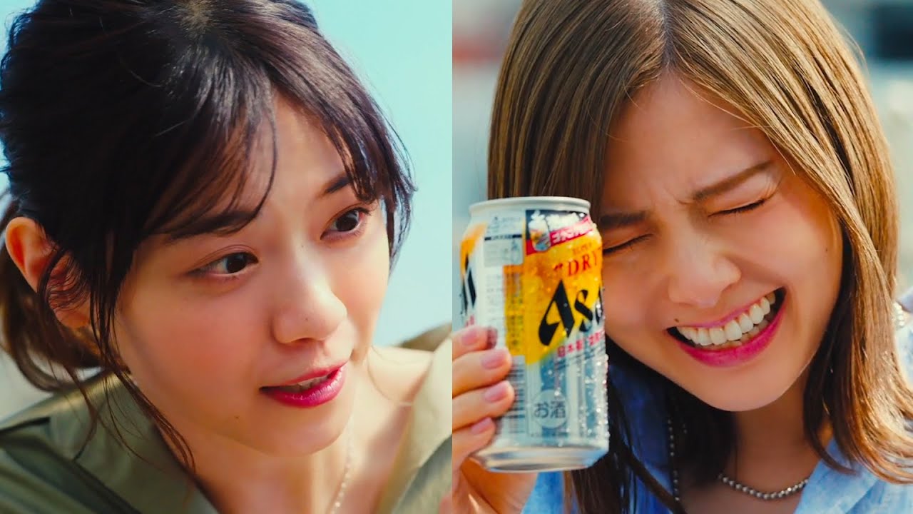 西野七瀬＆白石麻衣、生ジョッキ缶を仲良く体験！至福の表情が可愛