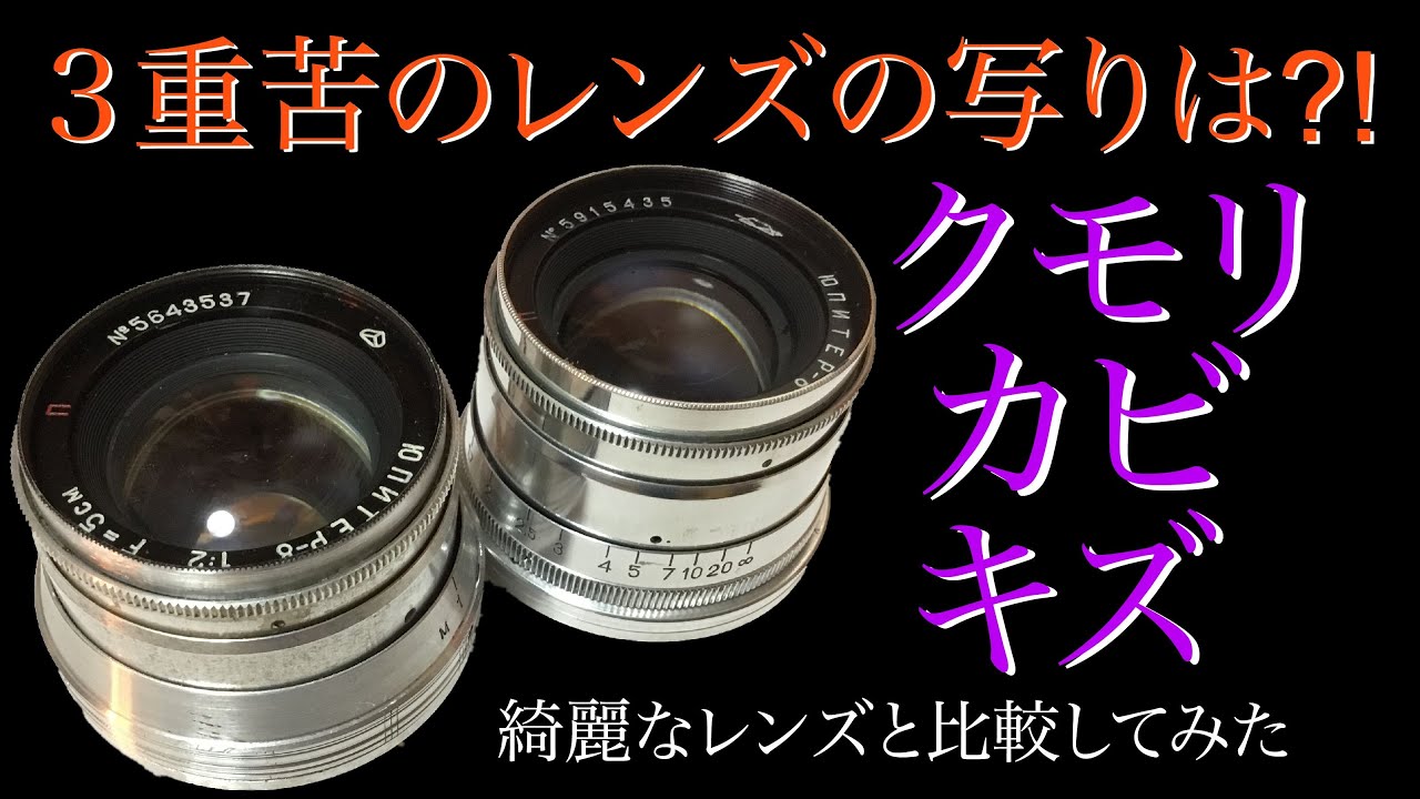 傷、曇り、カビ、3重苦のレンズの写りを確認してみたら意外な結果に