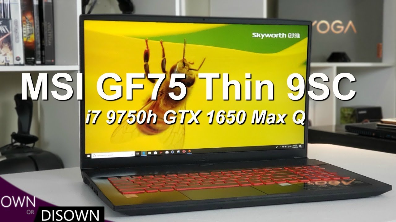 MSI GF75 Thin 9SC - i7 9750h / GTX 1650 Max Q Review - YouTube