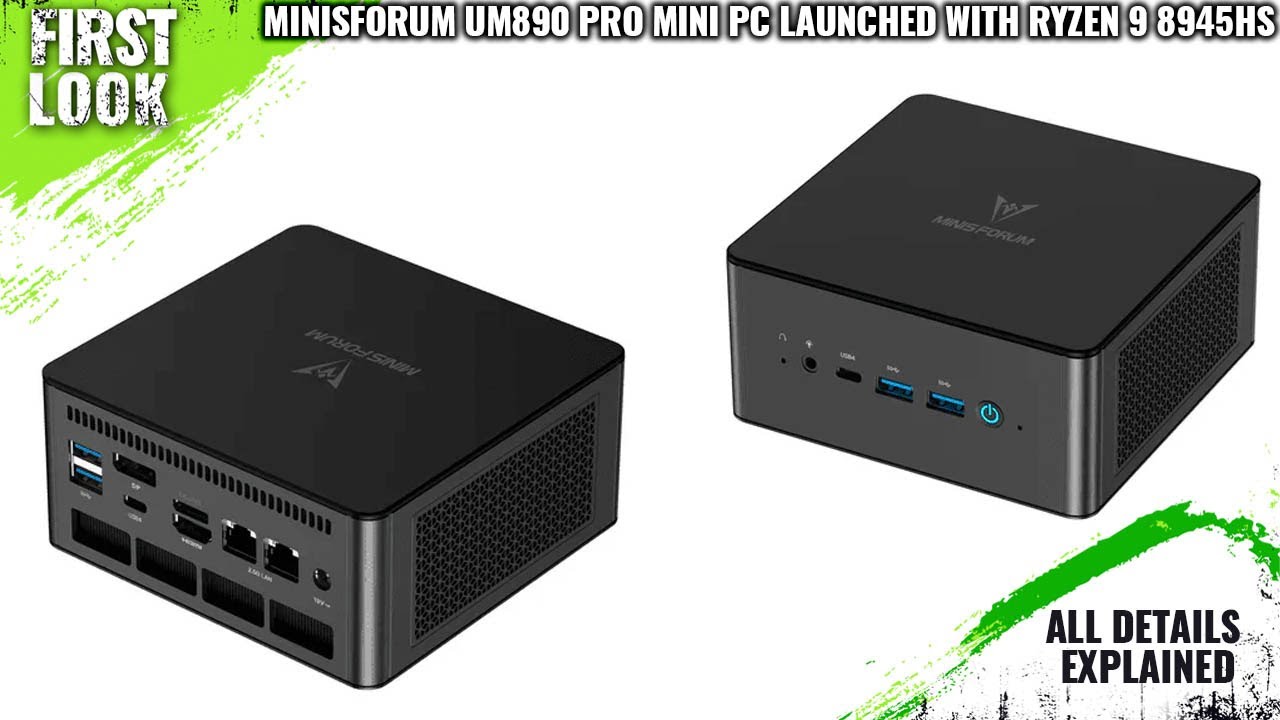 MINISFORUM UM890 Pro Compact Desktop PC Launched With Ryzen 9