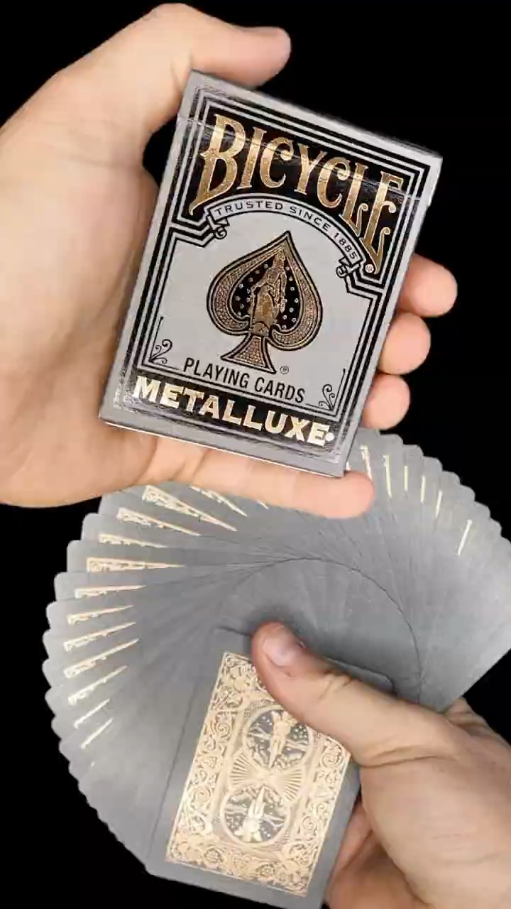 Bicycle Black and Gold Metalluxe Playing Cards - YouTube