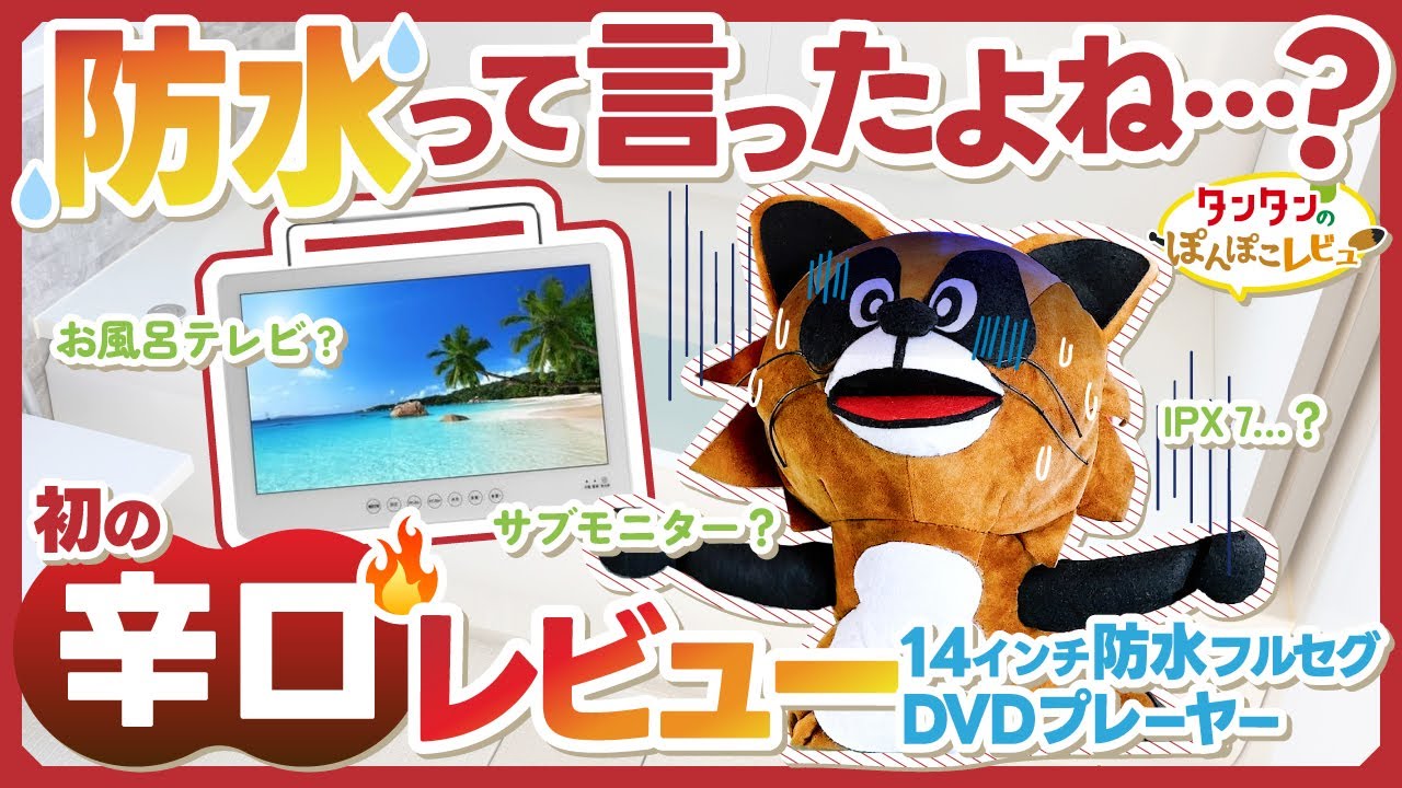 辛口レビュー】OVER TIME 防水ポータブルテレビ フルセグ・ワンセグDVD