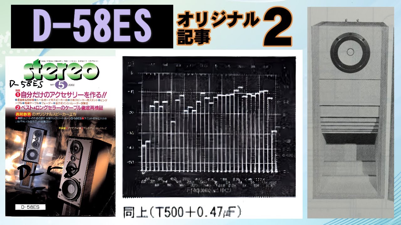 D-58ES オリジナル記事2 FOSTEX 長岡鉄男 20cmバックロードホーン