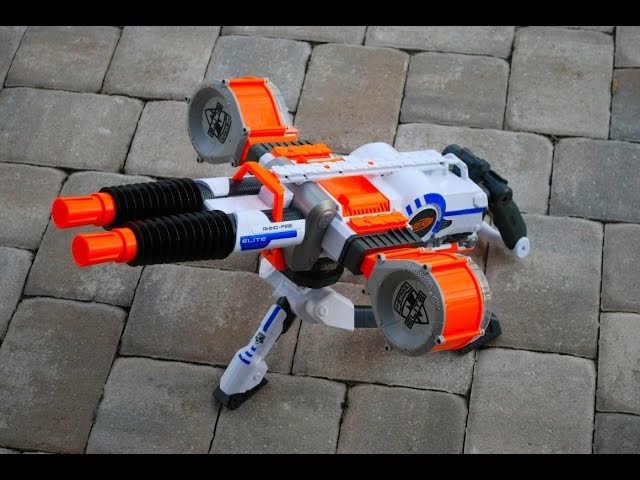 REVIEW] Nerf Elite Rhino-Fire Unboxing, Review, & Firing Test