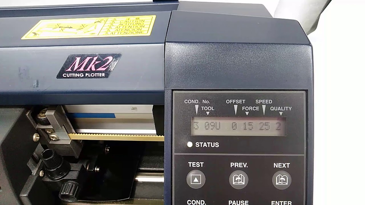 ☆GRAPHTEC カティングプロッタ CE3000-60 - YouTube