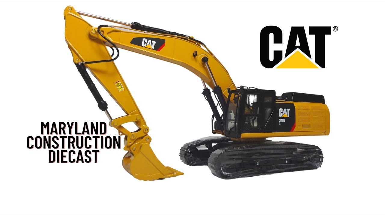 1:48 CCM Caterpillar 349EL Excavator Diecast CCM Trackhoe - YouTube