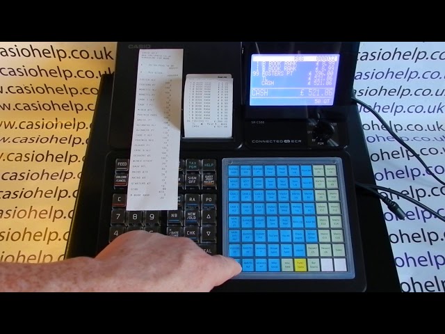 Stock Control Report On Casio SR-C550 Cash Register - YouTube