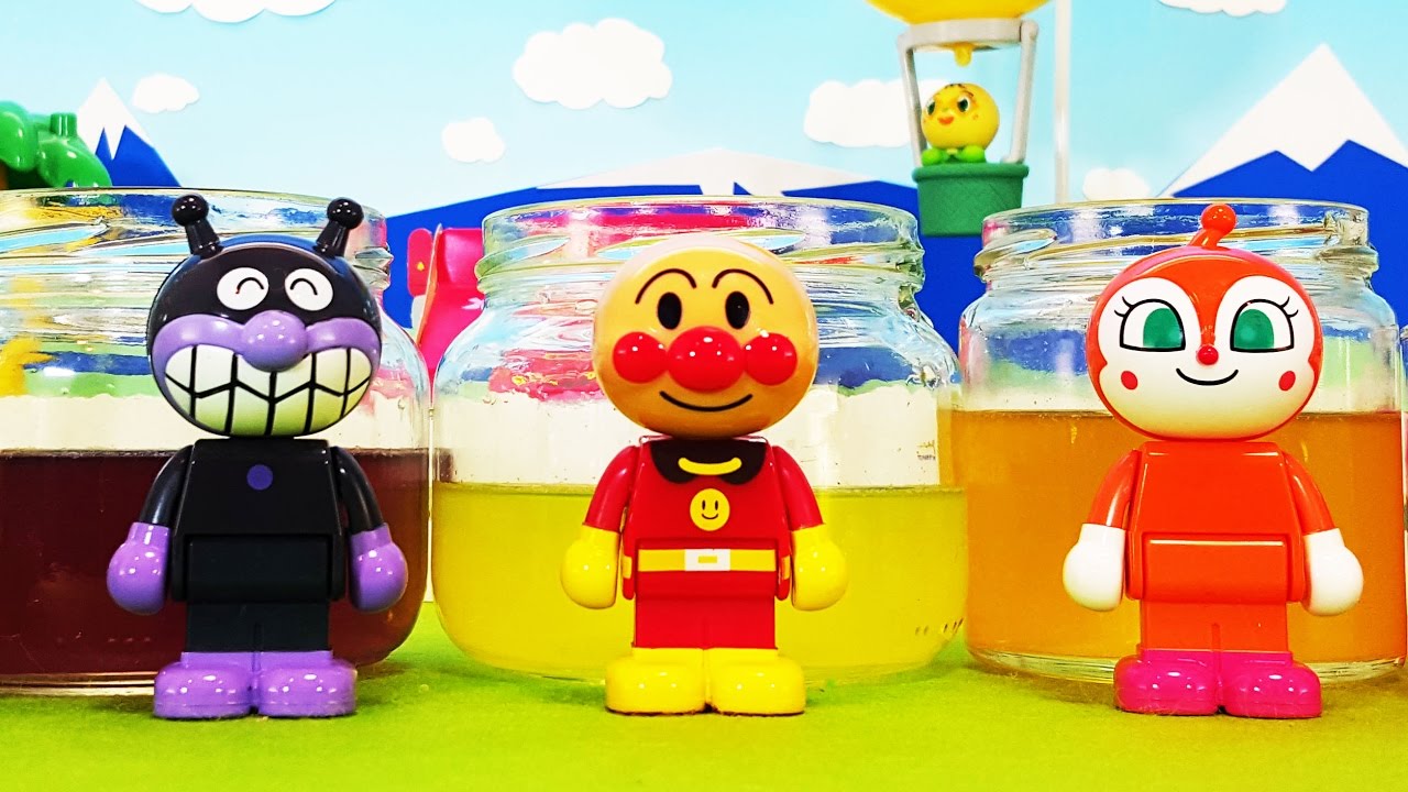 アンパンマン アニメおもちゃ バイキンマンがジュース買ってきたよ