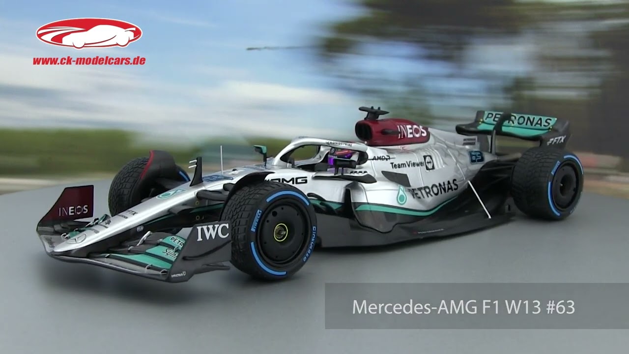 Minichamps 1:18 G. Russell Mercedes-AMG F1 W13 #63 5位 Monaco GP